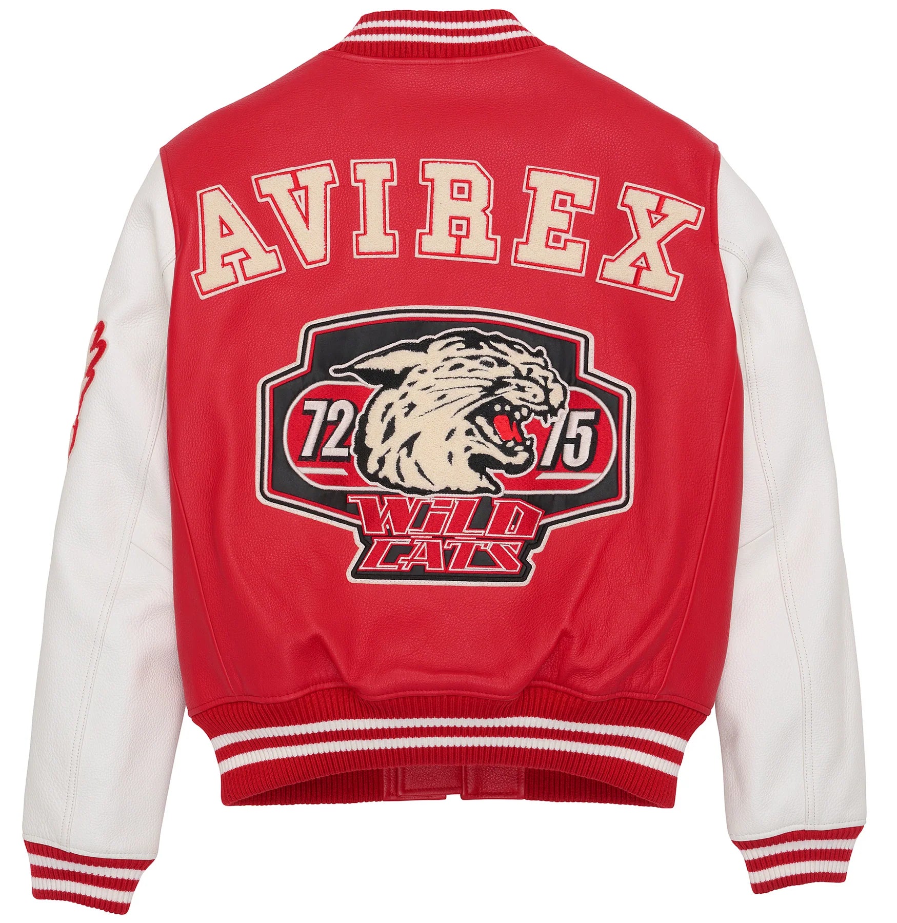 Avirex Mens Wildcat Varsity Jacket - Leather Jacket Gear – Leather