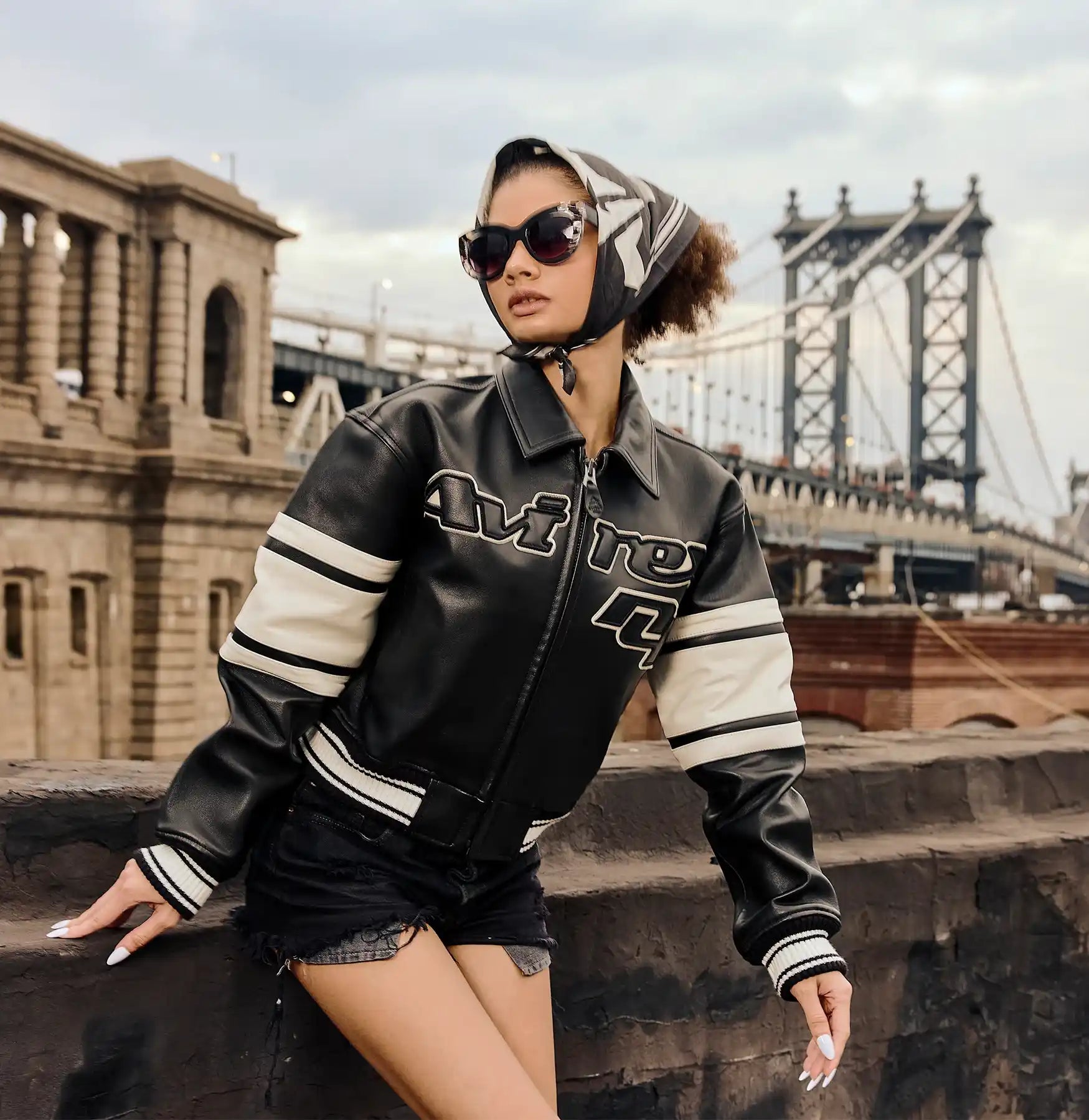 Avirex-Womens-Cropped-Legend-Leather-Jacket-Model