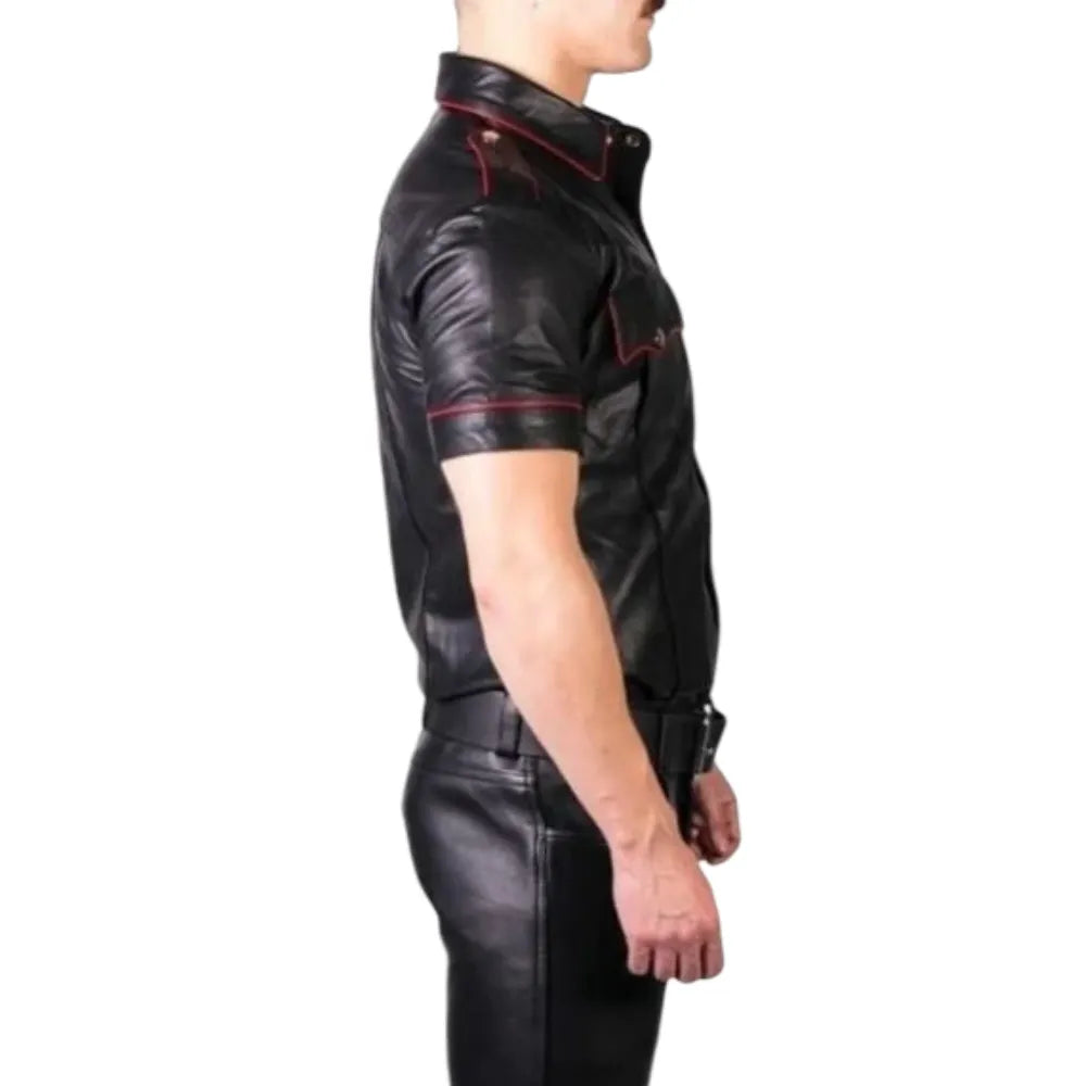 Black-Leather-Shirt-with-Red-Piping