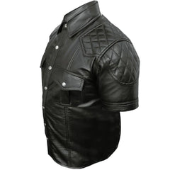 Black-Quilted-Shoulder-Leather-Shirt