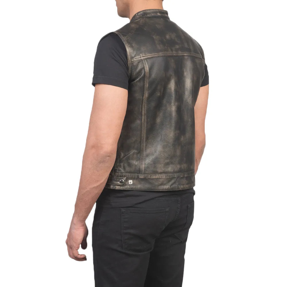 Distressed-Brown-Leather-Vest-Back