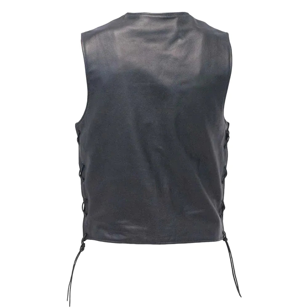 Fitted-Sheepskin-Leather-Vest-Back