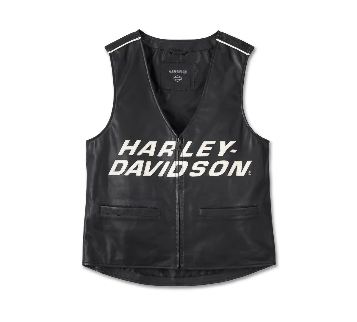 Harley-Davidson-Mens-Factory-Leather-Vest-Front