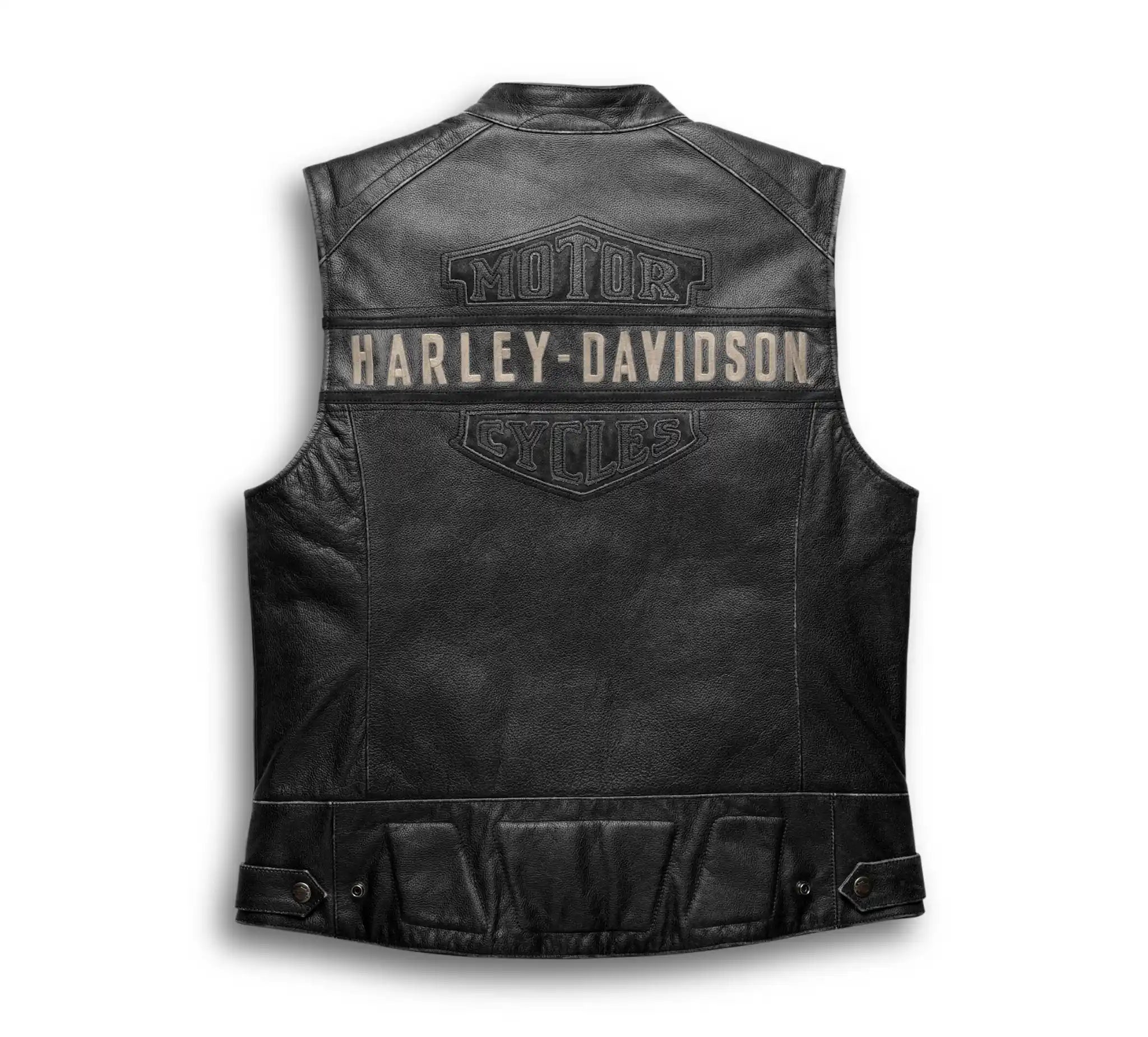 Harley-Davidson-Mens-Passing-Link-Leather-Vest-Back