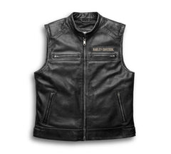 Harley-Davidson-Mens-Passing-Link-Leather-Vest-Front