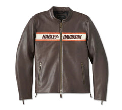 Harley-Davidson-Mens-Victory-Lane-II-Leather-Jacket-Java-Front