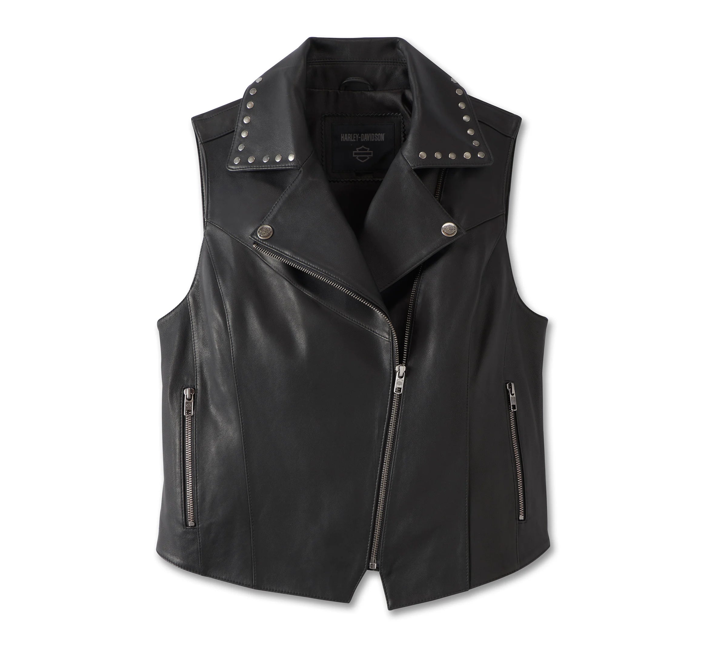 Harley-Davidson-Womens-Classic-Eagle-Studded-Leather-Vest-Front