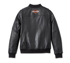 Harley-Davidson-Womens-PiperBomber-Leather-Jacket-Back