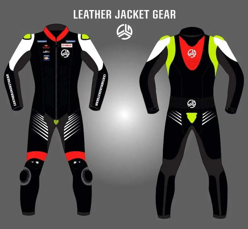 LeatherJacketGear-Black-Neon-White-Race-Suit
