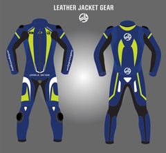 LeatherJacketGear-Blue-Neon-White-Race-Suit