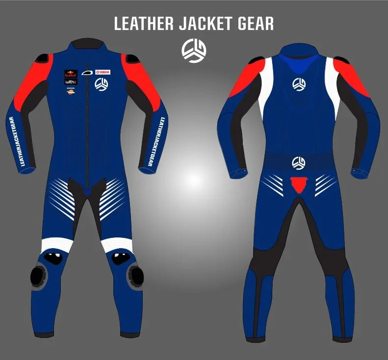 LeatherJacketGear-Blue-Red-White-Race-Suit