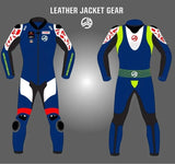 LeatherJacketGear-Blue-White-Red-Race-Suit