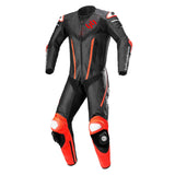 LeatherJacketGear-Fusion-1-Piece-Leather-Suit-Black-Red-Front