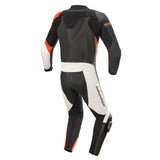 LeatherJacketGear-GP-Force-Phantom-1PC-Leather-Suit-Black-White-Red-Back