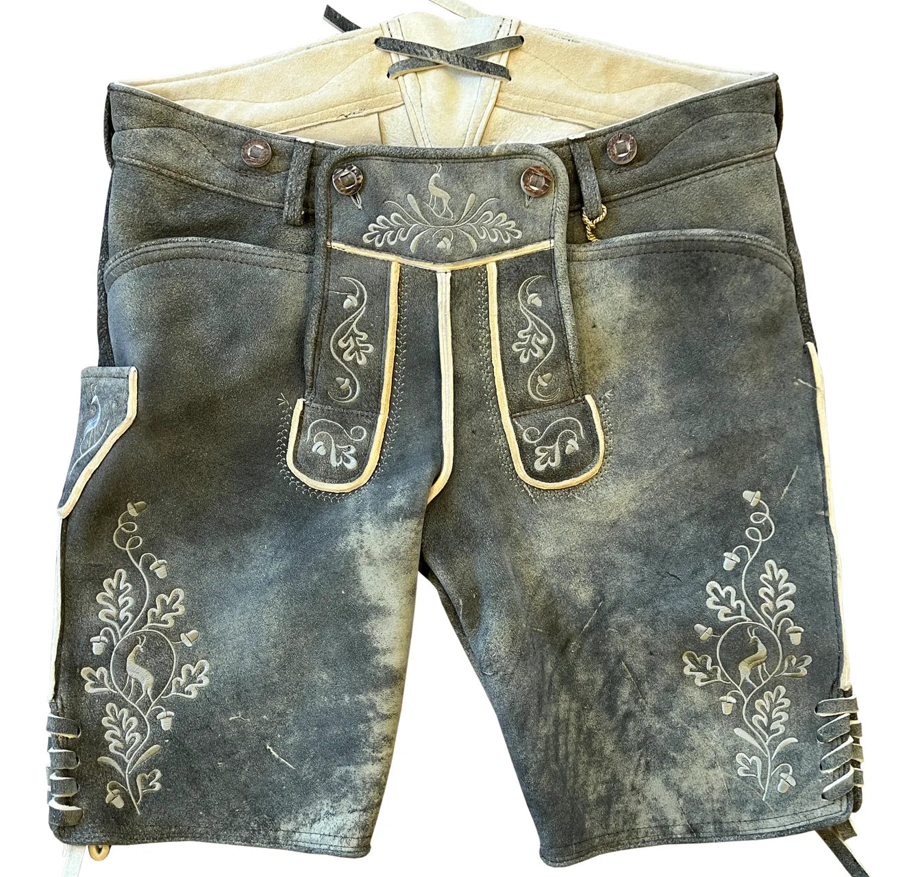 Lederhosen-Men-Ludwig-Natural-Embroidered-Front