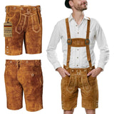 Lederhosen-Men-Short-Light-Brown-Model-Left