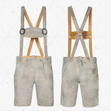 Lederhosen-Men-Short-White-Front-back