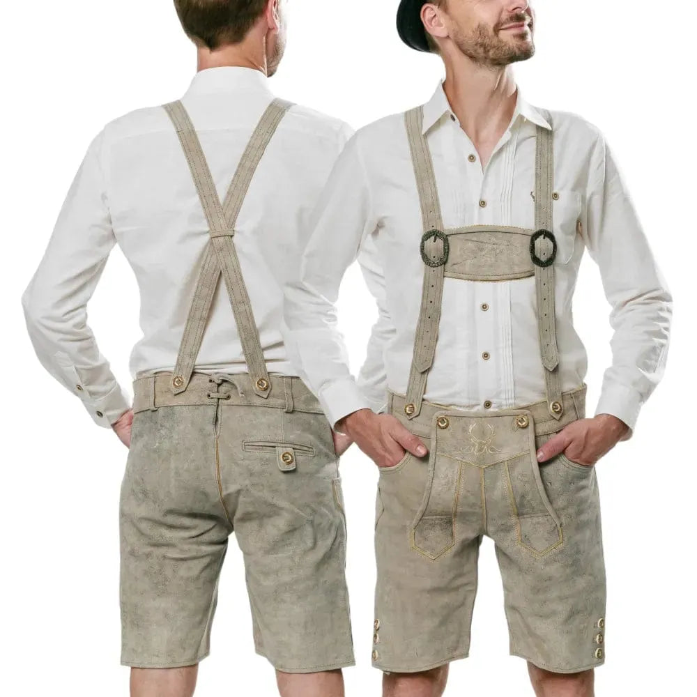 Lederhosen-Men-Short-White-model-front-back