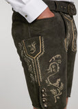 Lederhosen-Men-Werfen-Button