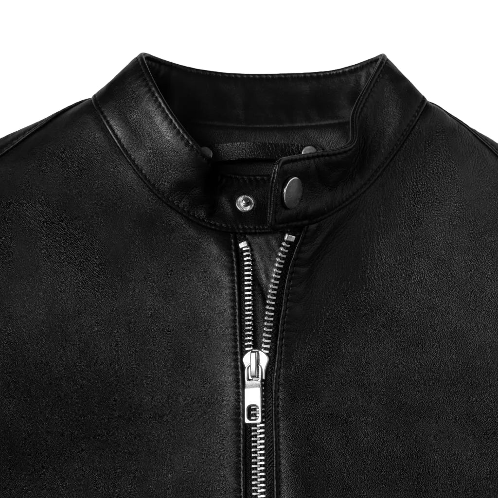 Mens-Black-Leather-Cafe-Racer-Jacket-Collar