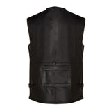 Mens-Black-Multi-Pocket-Fishing-Vest-Back