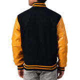 Mens-Black-and-Yellow-Varsity-Jacket-Back