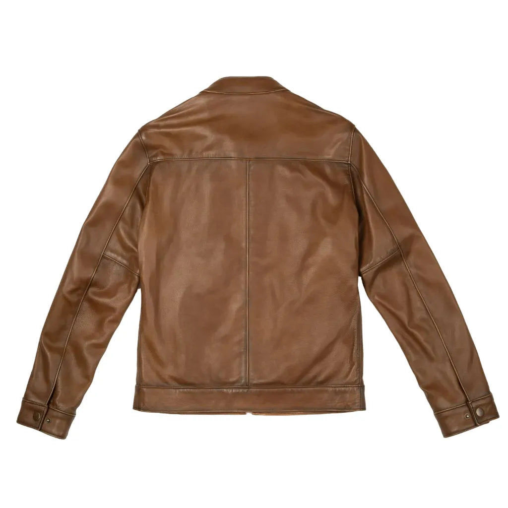 Mens-Brown-Roadster-Leather-Jacket-Back