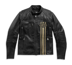 Mens-H-D-Triple-Vent-Passing-Link-II-Leather-Jacket-Front
