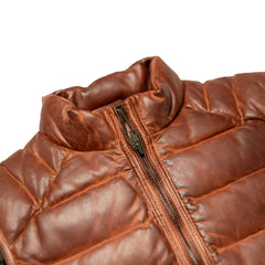 Mens-Light-Brown-Leather-Down