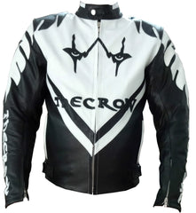 Mens-The-Crow-Leather-Motorcycle-Jacket-Front