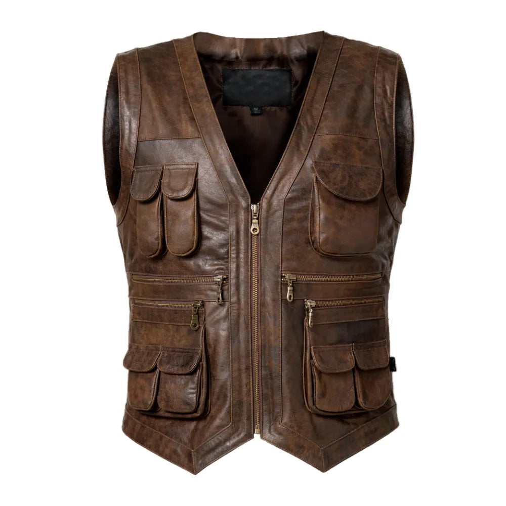 Mens-Vintage-Leather-Hunting-Vest