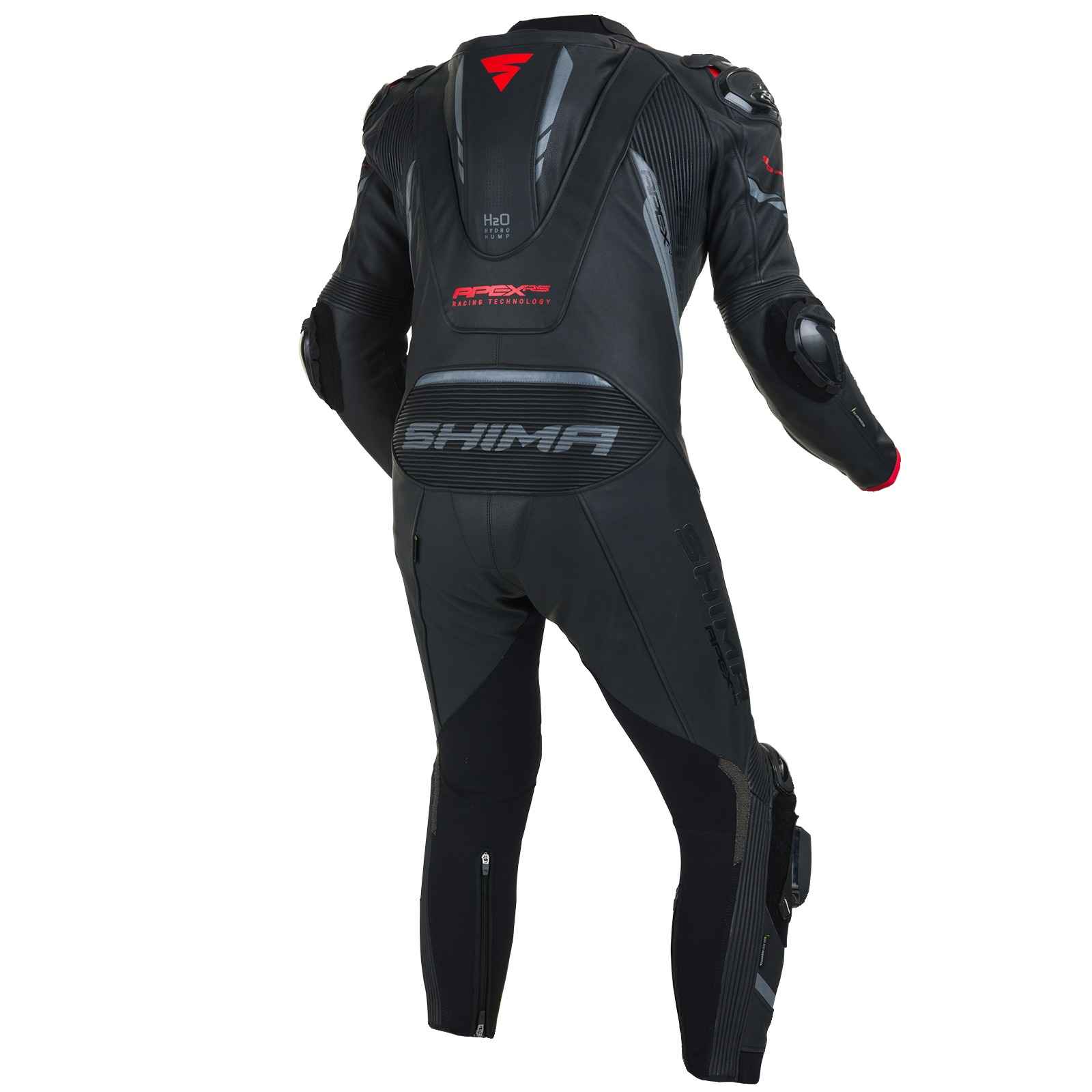 Shima-Apex-RS-One-Piece-Leather-Suit-Black-Red-Back