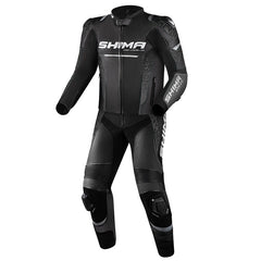 Shima-STR-2Mens-2PC-Leather-Suit-Black-Gray
