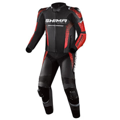 Shima-STR-2Mens-2PC-Leather-Suit-Black-Red