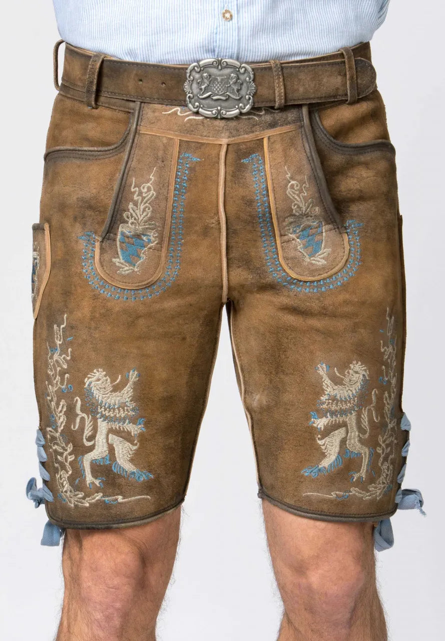 Traditional-Lederhosen-Men-Bayern-Bua-Suspender