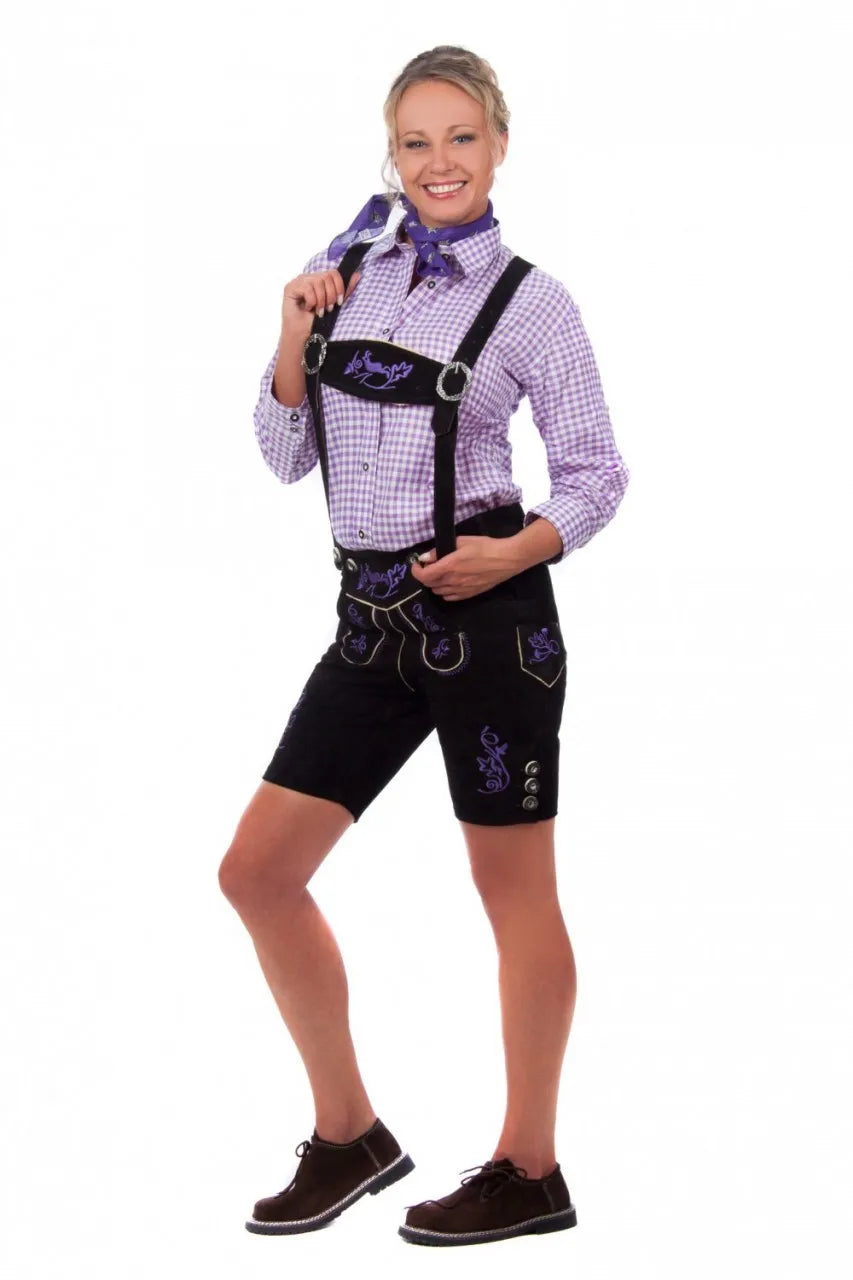 Traditional-Lederhosen-Women-Sophie-Black-Left