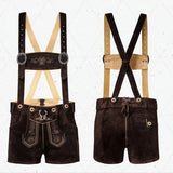 Women-Lederhosen-Hot-Pants-Chocolate-Front-Back