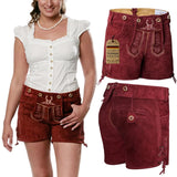 Women-Lederhosen-Short-Pants-Cherry-Red-Right