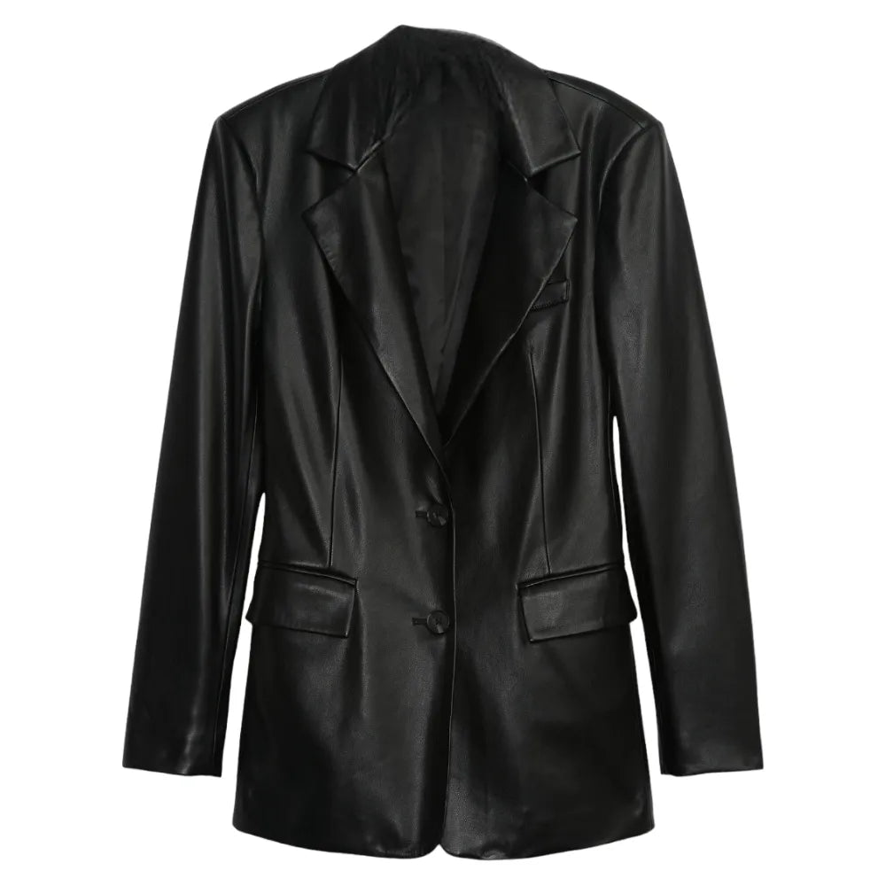 Womens-Black-Leather-Blazer-Jacket