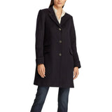 Womens-Black-Wool-Walker-Coat-Model