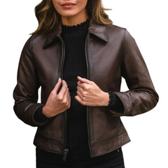 Womens-Brown-Genuine-Leather-Jacket-Model