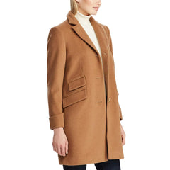 Womens-Brown-Wool-Blend-Coat