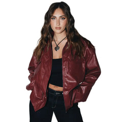 Womens-Burgundy-Leather-Jacket-Front