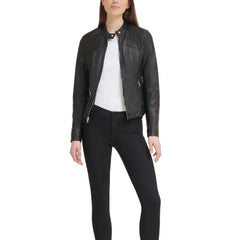 Womens-Faux-Leather-Moto-Jacket-Model
