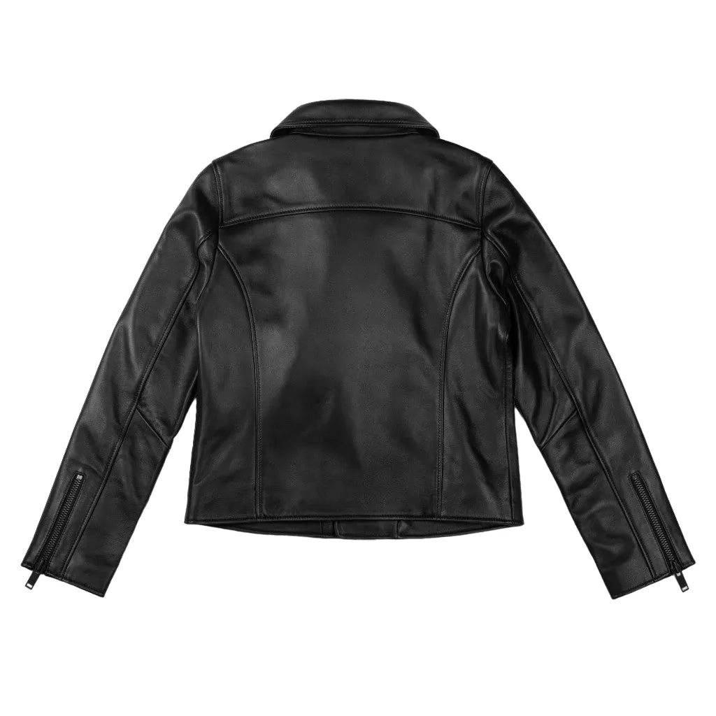 Womens-Lambskin-Leather-Moto-Jacket-Back