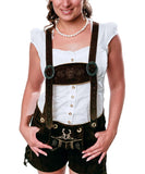 Womens-Lederhosen-Short-Pants-Chocolate