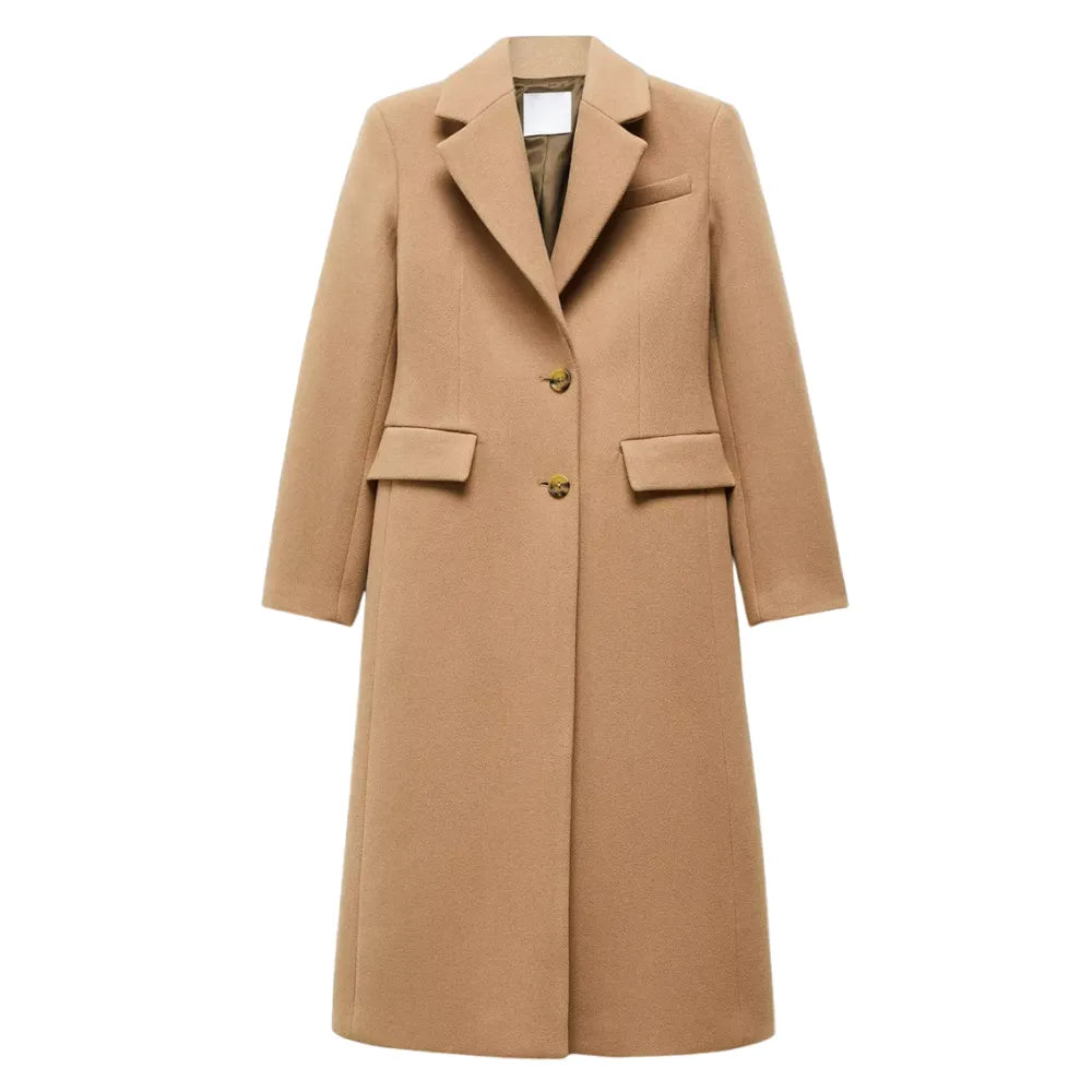 Womens-Light-Brown-Wool-Coat-Front