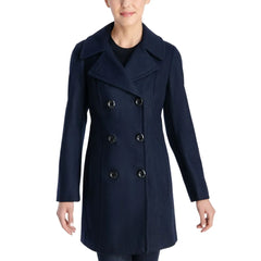 Womens-Navy-Double-Breasted-Wool-Coat