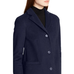 Womens-Navy-Wool-Blend-Coat-Front