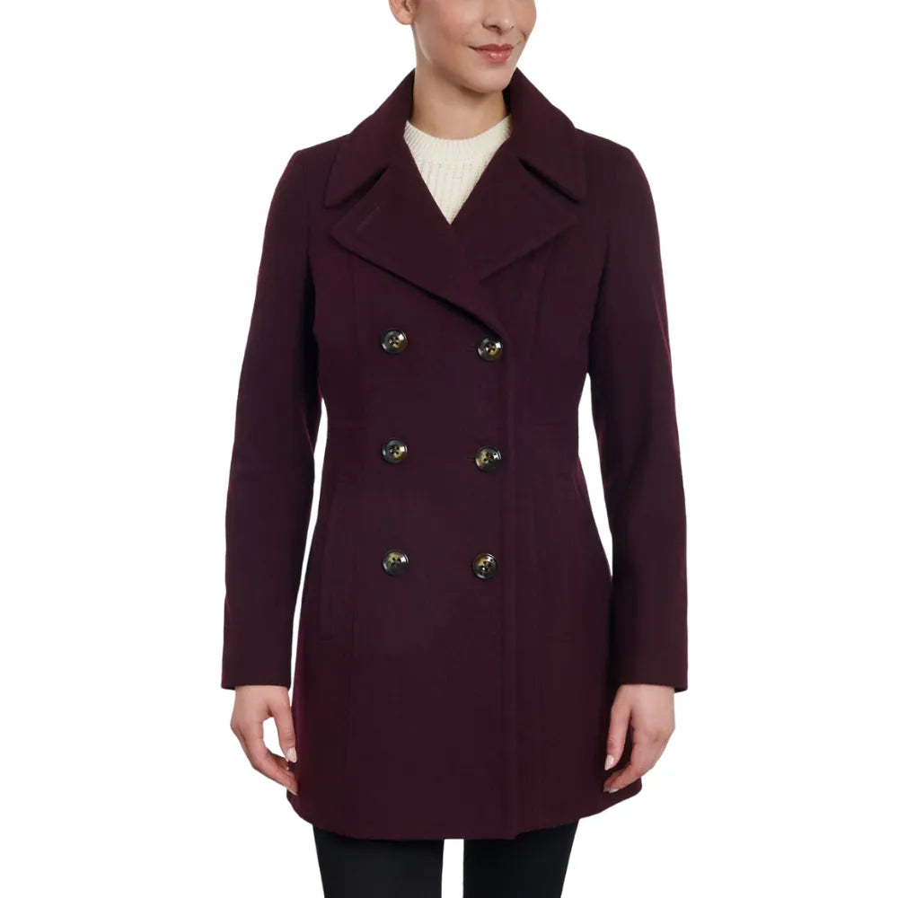 Womens-Purple-Double-Breasted-Wool-Coat